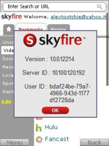 Skyfire 1.0.0.12114