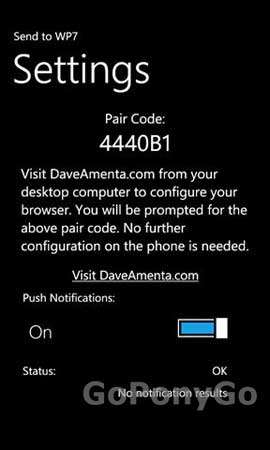 Envía enlaces a tu Windows Phone 7 con Send to WP7