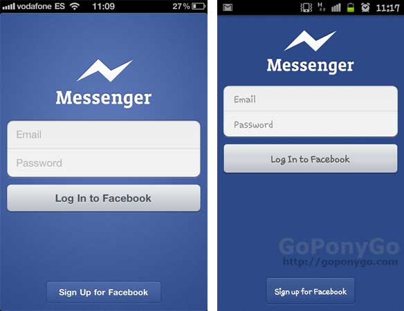 Facebook Messenger, aplicación de chat para Android y iPhone
