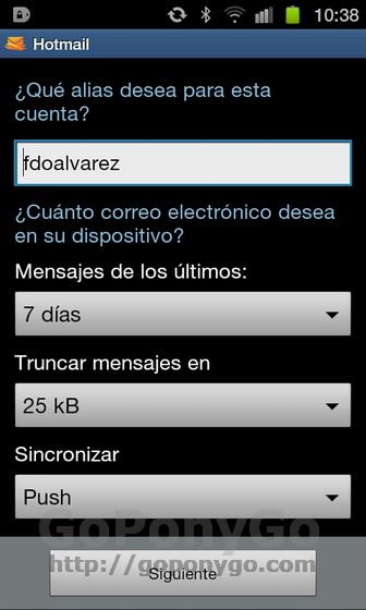 Análisis app hotmail android 04