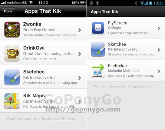 Kik Messenger, una alternativa a Whatsapp que también es multiplataforma