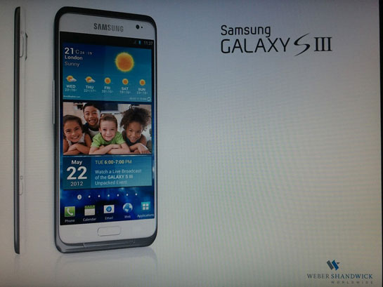 Posible imagen real del Samsung Galaxy S3