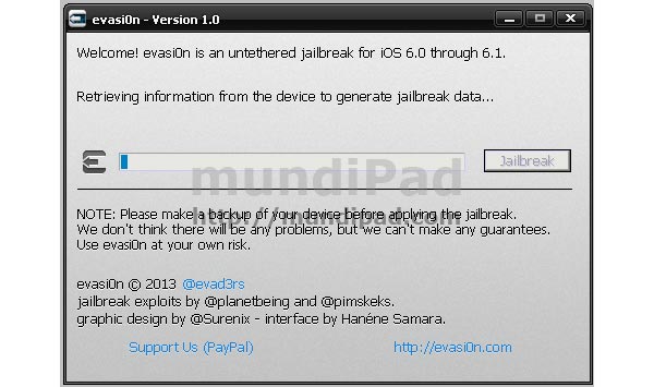 Jailbreak en iOS6 con evasi0n