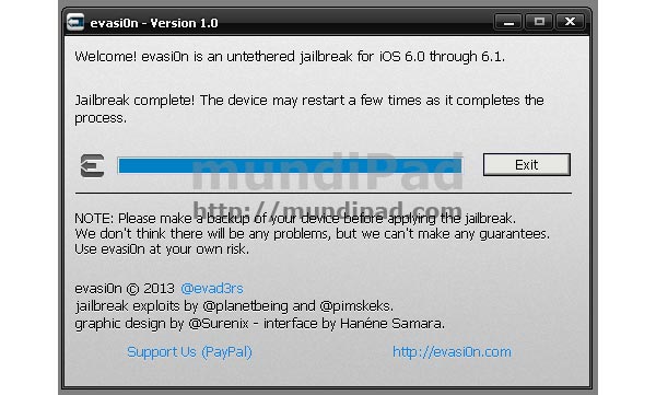Jailbreak en iOS6 con evasi0n