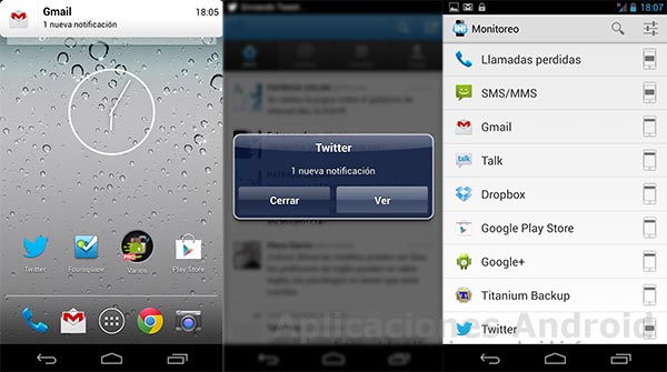 Notificaciones iPhone en Aplicaciones Android